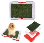 Indoor Dog Potty Trainer Pad with Artificial Grass – Reusable Pet Pee Mat for Small & Medium Dogs